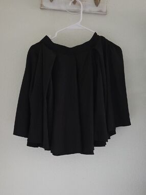 American Apparel Black Mini Pleated Skirt
